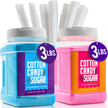 Cotton Candy Floss Sugar (2-Pack) Includes 100 Premium Cones | Rasp - $94.04