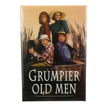 Grumpier Old Men Movie Promotional Button Walter Matthau Jack Lemmon - £3.81 GBP