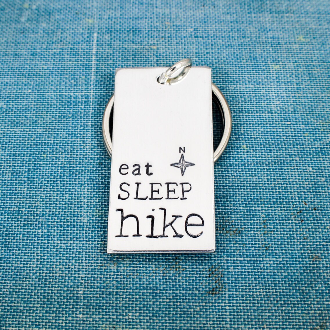 Eat Sleep Hike Keychain, Outdoors, Hiking, Travel, Outdoors - $10.95