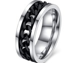 Er black chain ring for men punk titanium steel metal finger jewelry male alliance thumb155 crop