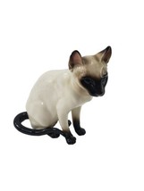 Vintage SEAL PUINT SIAMESE Ceramic Cat Kitten Figurine 204 - $19.75