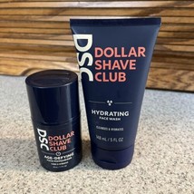 Dollar Shave Club Hydrating Face Wash 5 Oz Age Defying Face Moisturizer 1.7 Oz - £10.65 GBP