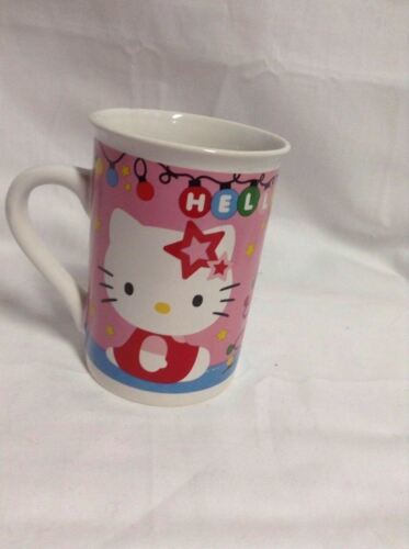 Primary image for 2014 Sanrio Hello Kitty Coffee Mug Cup 4" tall x 3" diam CUTE