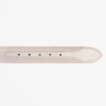 The Eugene White & Gold Woven Leather Belt image 3