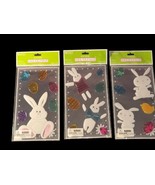 3 Easter Window Gel Clings Bunnies Easter Eggs Holiday Decor - $10.88