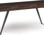 Lowry Solid Wood And Metal Modern Industrial 72 Inch Wide Home Office De... - $1,085.99