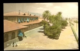 Vintage RPPC Photo Postcard Hand Colored National Station Monterrey Nuevo Leon - £15.59 GBP