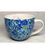 Lilly Pulitzer Mug Blue White Green Purple design Coffee/Tea Cup 12 Oz T... - £12.07 GBP