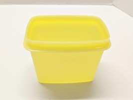 Tupperware Rectangle #1243-6 Yellow Shelf Saver Storage Container NO LID - £3.87 GBP