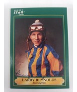 1991 Horse Star Jockey Cards Larry Reynolds #165 Autographed - £4.76 GBP