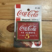 Vintage Coca Cola five cent Magnet 1995 Collectible Decor - $9.90