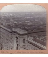 Vtg Griffith &amp; Griffith Stereo Photo City of Milan From Cathedral Milan ... - $290.98 MXN