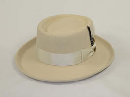 Men Bruno Capelo Hat Australian Wool Crushable Wide Brim GAMBLER GAM103 Ivory image 2