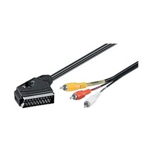 Wentronic 50364-GB 2.0m SCART Plug to 4x RCA Plug Audio Video Cable  - $13.00