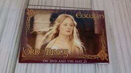 The Lord Of the Rings Eowyn Coming to DVD Promotional Pin Approx. 3x2 Inches - £3.96 GBP