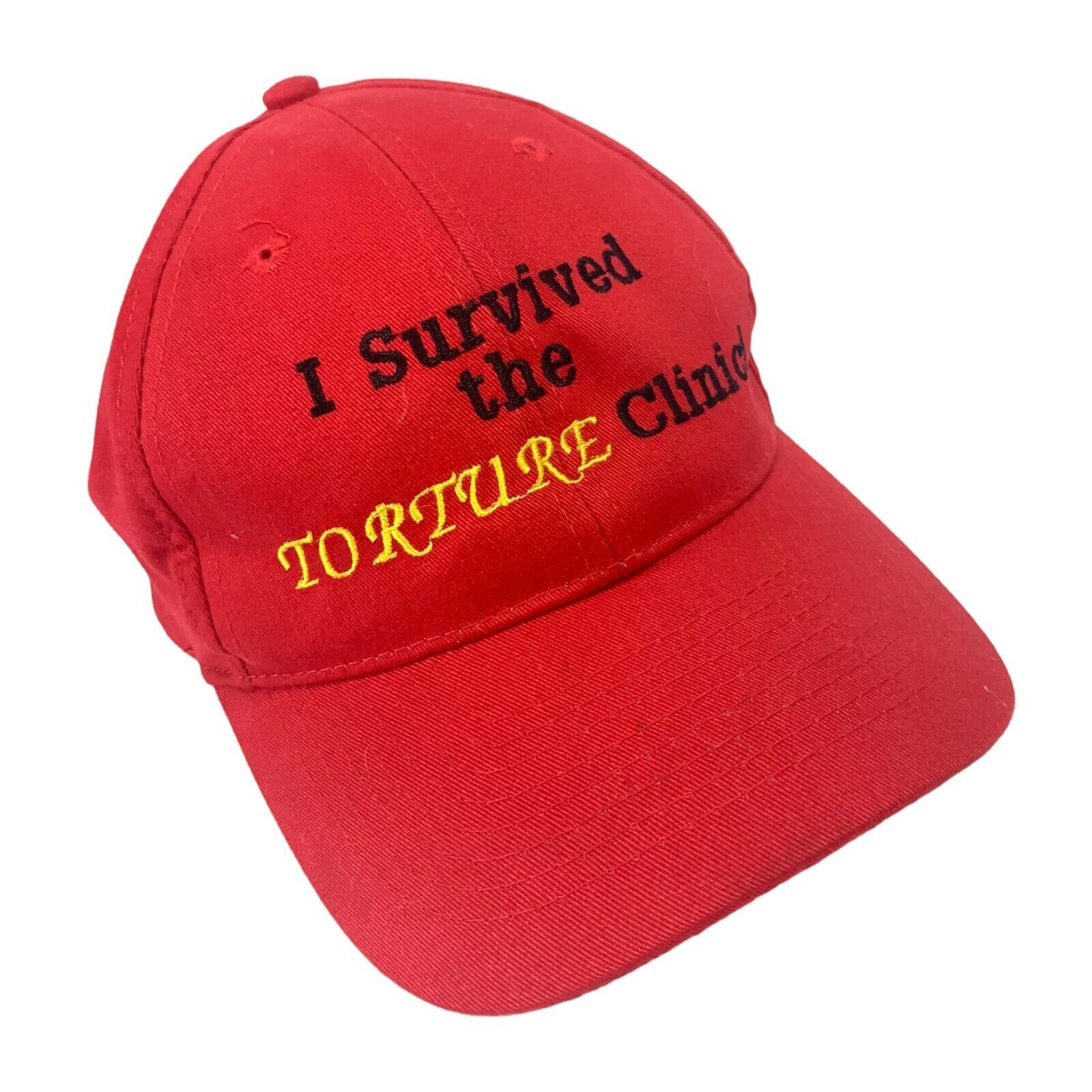 Primary image for Otto Cap I Survived the Torure Clinic Adjustable Baseball Hat Santiago Cycling