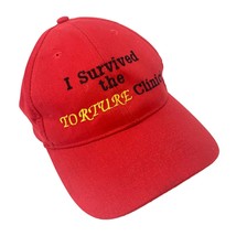 Otto Cap I Survived the Torure Clinic Adjustable Baseball Hat Santiago Cycling - £12.65 GBP
