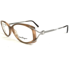 Salvatore Ferragamo Eyeglasses Frames 2584 444 Brown Tortoise Silver 54-... - £52.14 GBP