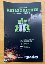 2014 Killington Parks Rails 2 Riches Promo Poster Skiing Vt Ski Resort - £19.94 GBP