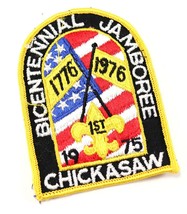 Vtg 1975 Chickasaw 1st Bicentennial Jamboree Boy Scouts America BSA Camp Patch - £9.34 GBP