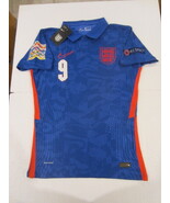 Harry Kane #9 England Nations League Match Blue Away Soccer Jersey 2020-... - $1,469.42 MXN