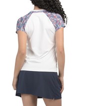 NWT Ladies DAILY SPORTS White Hype Cap Sleeve Mock Golf Shirt Sizes M & L image 2