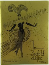 The Ziegfeld Club Inc., Anniversary Ball Program November 2, 1973 - $25.94