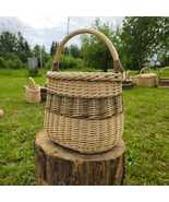 Handmade Tall Wicker Basket | Rustic Willow Storage Basket - €101,98 EUR