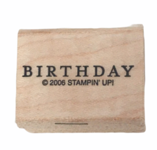 Stampin Up Rubber Stamp Tiny Word Birthday Greeting Card Making Craft Sentiment - £2.38 GBP