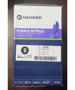 HALYARD Purple STERILE Nitrile Powder Free Gloves 50 pairs  (100 Pcs) SM... - £57.13 GBP