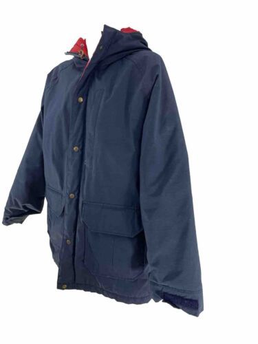 Woolrich Mens L Blue Gore Tex Vtg USA Made Insulated Zip Front Jacket Parka - £22.89 GBP