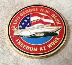 US NAVY USS GEORGE H.W. BUSH CVN-77 Challenge Coin - $13.99