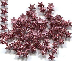 GLITTER STARS Rhinestuds iron-on hot-fix 5mm  RED   2 Gross 288 Pieces - £5.27 GBP