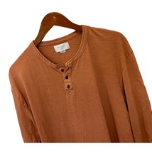 COTTON ON GARMENTS COTTON CREWNECK TShirt Brown Long Sleeve Size Large - $14.84