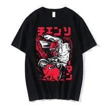Japanese  Chainsaw Man Summer Women T-shirts Manga Graphic Print Y2k Clothes Fun - £57.68 GBP