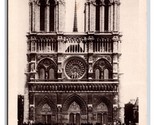 RPPC Gothic Cathedral Notre Dame de Paris France DB Postcard W21 - $5.89