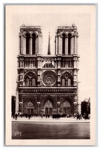 RPPC Gothic Cathedral Notre Dame de Paris France DB Postcard W21 - £4.71 GBP