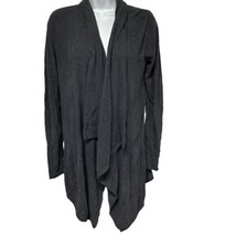 Barefoot Dreams CozyChic Dark Gray Cardigan Draped Open Super Soft Size S / M - £27.69 GBP