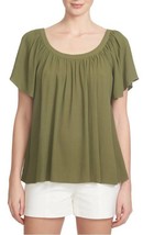 New Nordstrom 1. State Green Flutter Sleeve Blouse Top Size Medium was $89 - £21.68 GBP