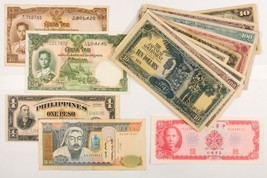 Asia II Guerra Mundial Notes. Japón &amp; Japonés Ocupación 17 Notas Lote - £97.87 GBP