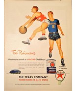 The Texas Company Havoline Motor Oil Basketball Teamplay-1948 Vintage Pr... - $13.95