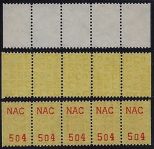 TD-- Test/Dummy 3 Diff - Coil Strips 5 of Thrift / Savings Stamps Mint NH (stk2) - $19.99