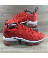 Nike Air Vapormax Plus Chili Red White Running Shoes D01160 600 Size 6 S... - $49.49