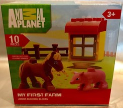 Animal Planet MY FIRST FARM  Junior Building Block Set 10 Pieces - Easter Filler - £6.23 GBP