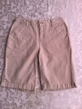 Girls Size 10 Chaps shorts khaki long shorts uniform - £10.99 GBP
