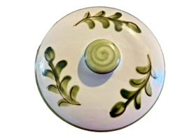 Lid Only Louisville Stoneware for Leaf Casserole Dish 8.5 Inch Diameter Vintage - £18.66 GBP