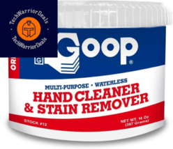 Goop Multi-Purpose Hand Cleaner- Waterless Degreaser, Laundry Stain...  - $21.28