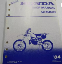 1984 Honda CR80R Service Atelier Réparation Manuel OEM Ample Feuille G1GC401 - $31.28