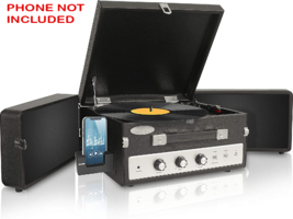 Pyle Portable Bluetooth Suitcase Record Player w/ Dual Fold-Out Speaker - £147.91 GBP