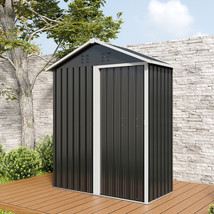 Outdoor Steel Storage Metal Tool Shed w/Sliding Door Backyard Lawn Utility Room - £175.85 GBP+